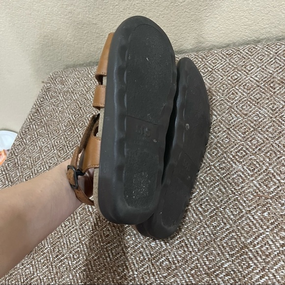 New SAS Huggy Sandals Women's Caramel Brown Leather Tripad Comfort Sz 7 Casual - Picture 6 of 7